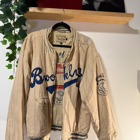Vintage Brooklyn Dodgers 1955 World Series Varsity Jacket – Distressed - Picture 7 of 8
